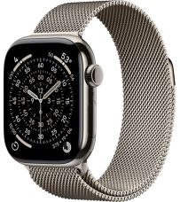 Apple Watch Series 11, 42 mm, Nalural Titanium GPS+Cellular, Natural Milanese Loop 